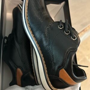 Black Leather Casual Dress Shoes